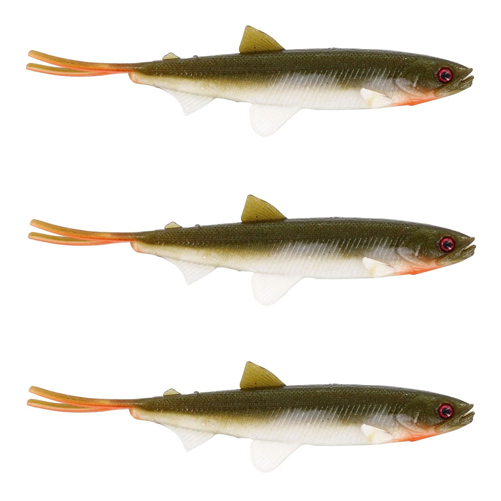 Westin HypoTeez V-Tail - No Action Shad 10cm - Bass Orange - 5g - 3 Stück