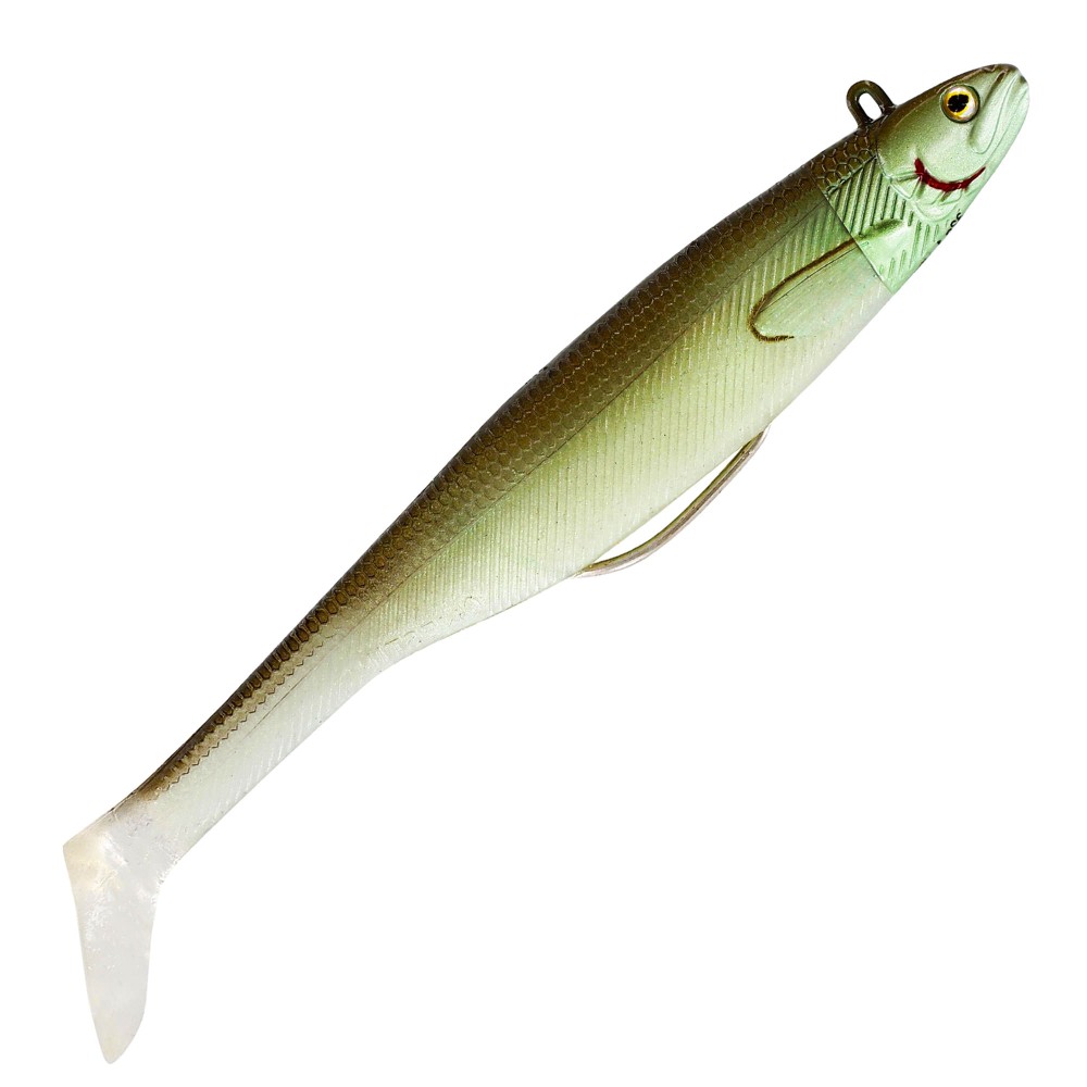 Westin Magic Minnow Gummifisch 12cm - Olive Abalone - 22g - 2+1 Stück