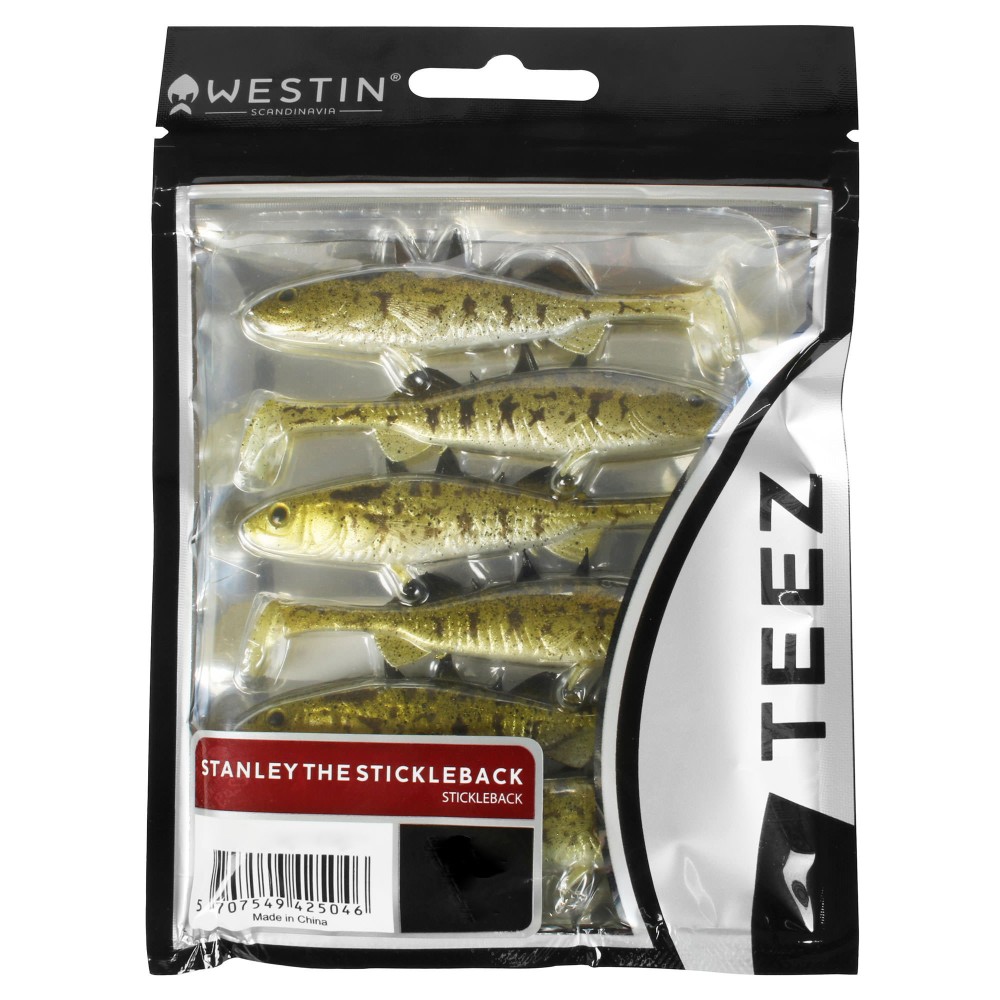 Westin Stanley the Stickleback - Gummifisch 5.5cm - Stickleback - 1.5g - 6 Stück