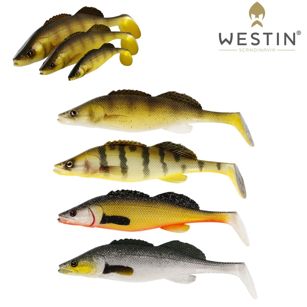 Westin ZanderTeez Shadtail - Gummifische 8.5cm - Headlight - 6g - 2 Stück
