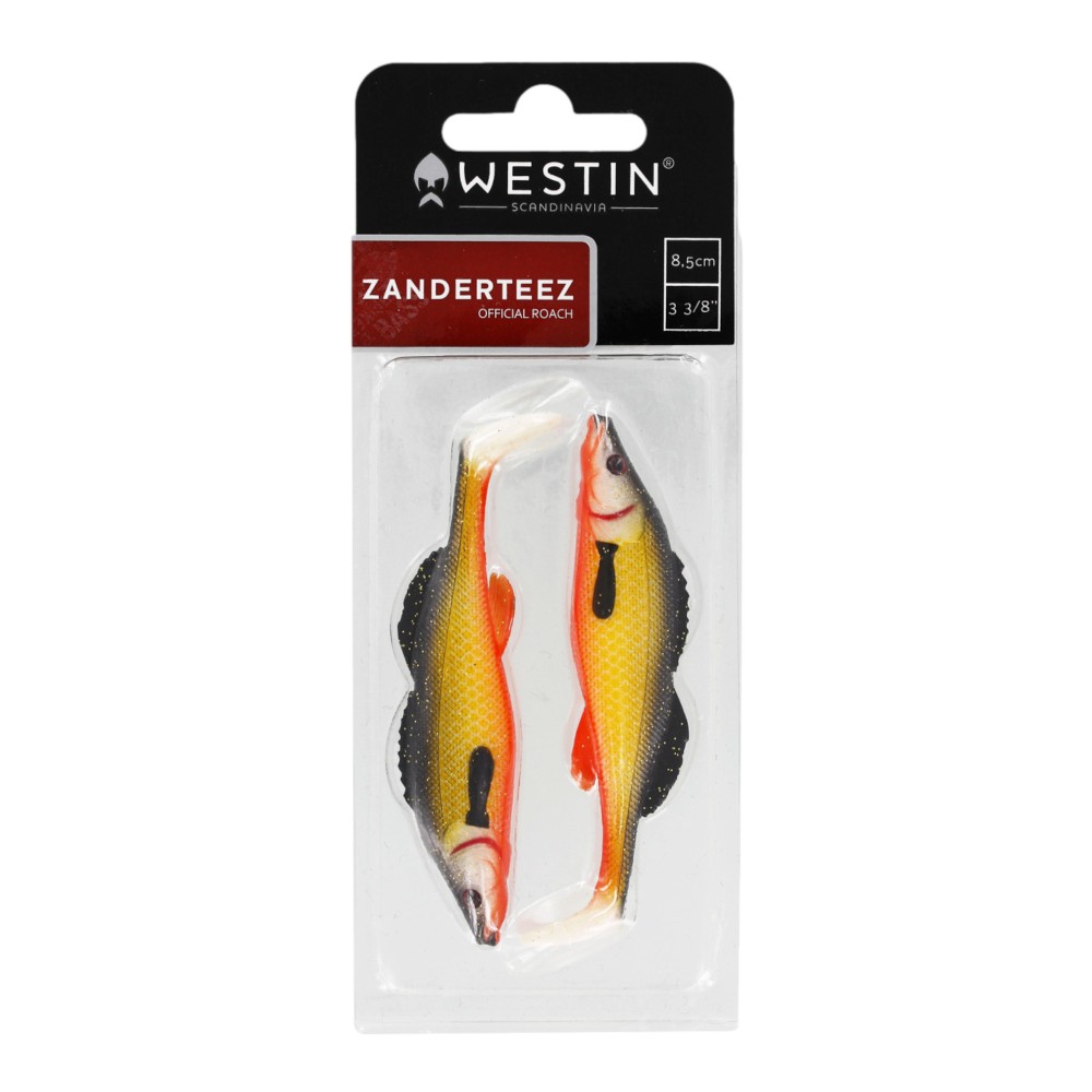 Westin ZanderTeez Shadtail - Gummifische 8.5cm - Headlight - 6g - 2 Stück