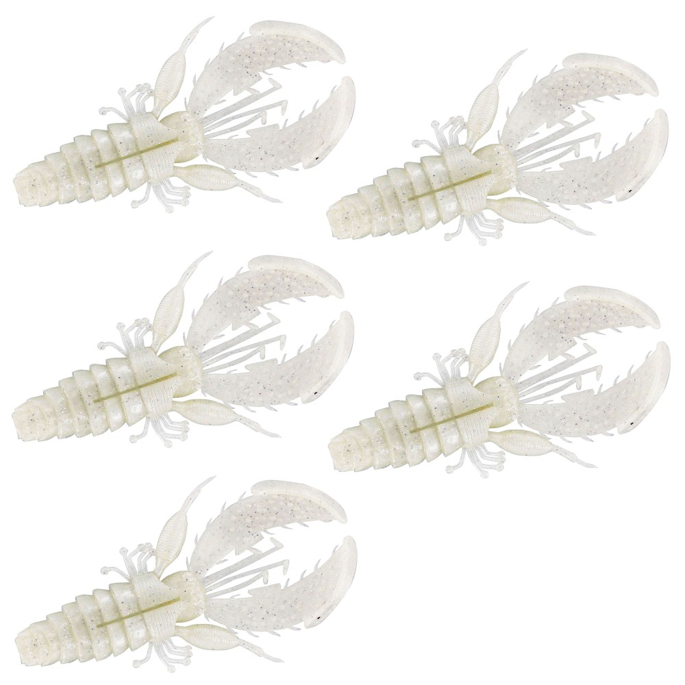 Westin CreCraw - Creaturebait 8,5cm - Glow White - 7g - 5Stück