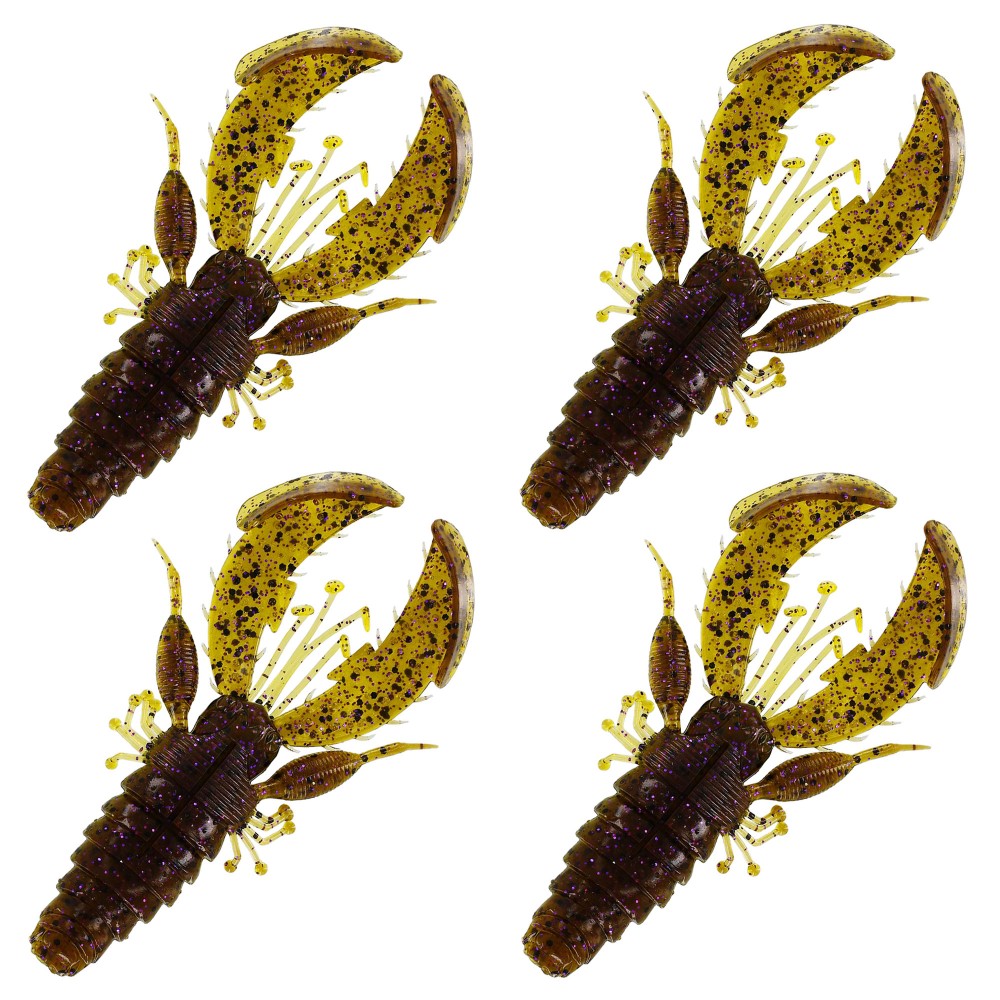 Westin CreCraw - Creaturebait Green Pumpkin Purple - 10cm - 12g - 4Stück
