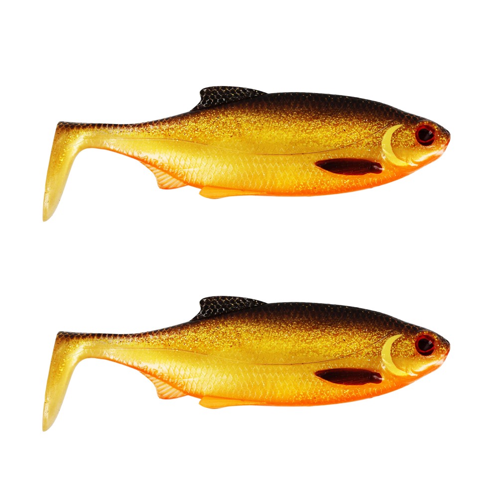 Westin Ricky the Roach Shadtail - Gummifisch 10cm - Gold Rush - 14g - 2 Stück