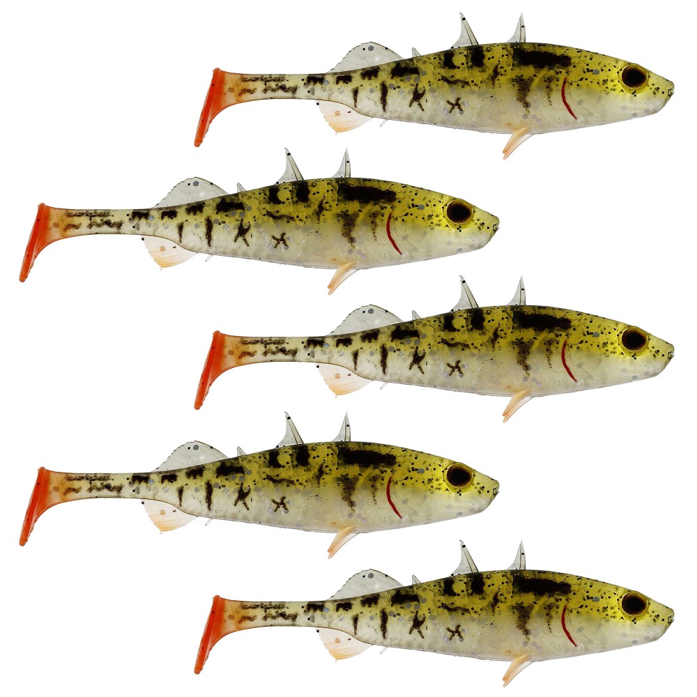 Westin Stanley the Stickleback - Gummifisch 9cm - Pearl Stickleback - 5 Stück