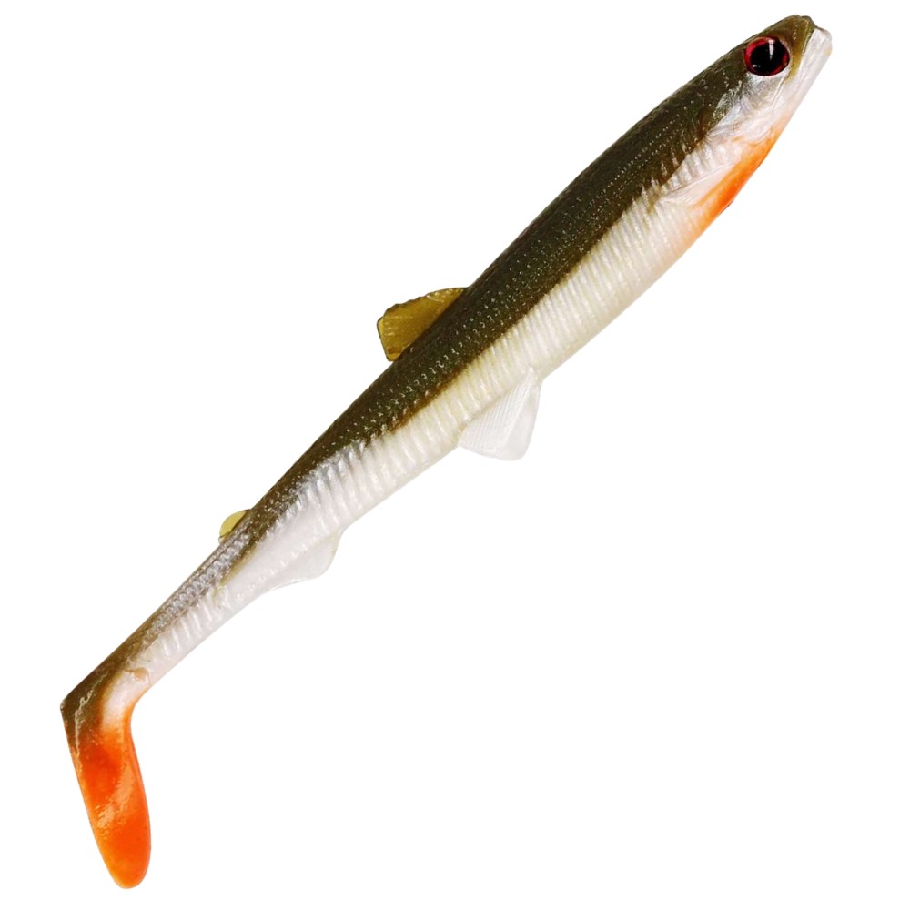 Westin BullTeez Shadtail - Gummifisch Bass Orange - 9,5cm - 7g - 2 Stück