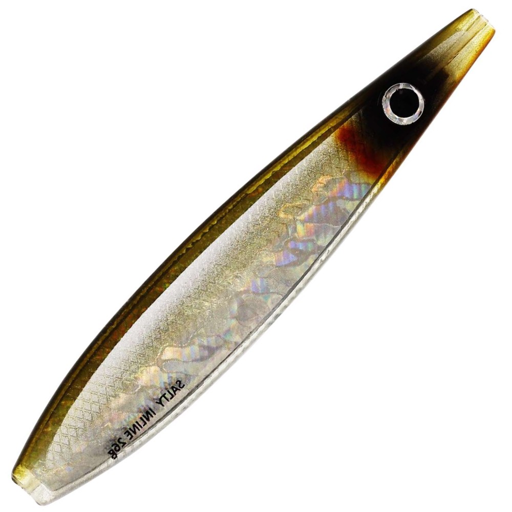 Westin Salty Inline - Durchlaufblinker 9cm - 22g - 3D Olive Ayu - 1Stück