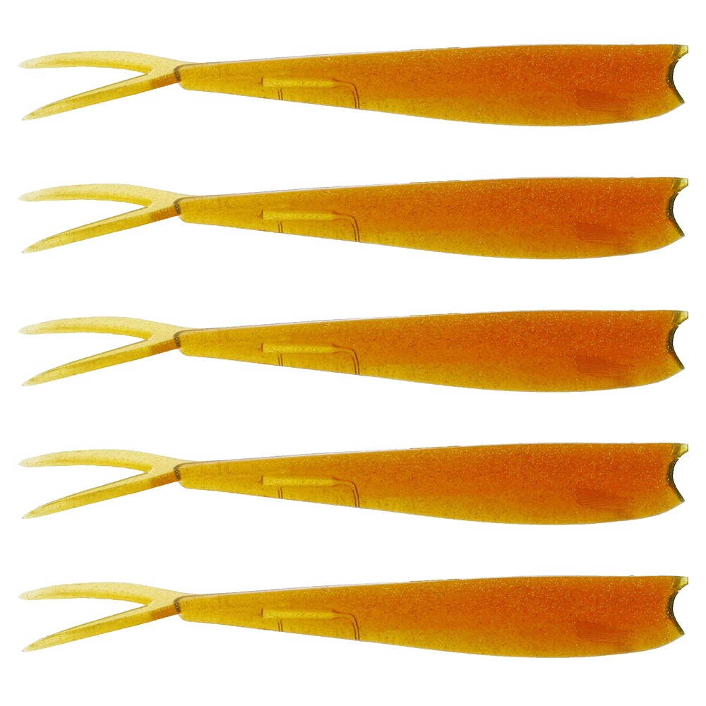 Westin TwinTeez No Action Shad 15cm - Motoroil Gold - 14g - 5 Stück