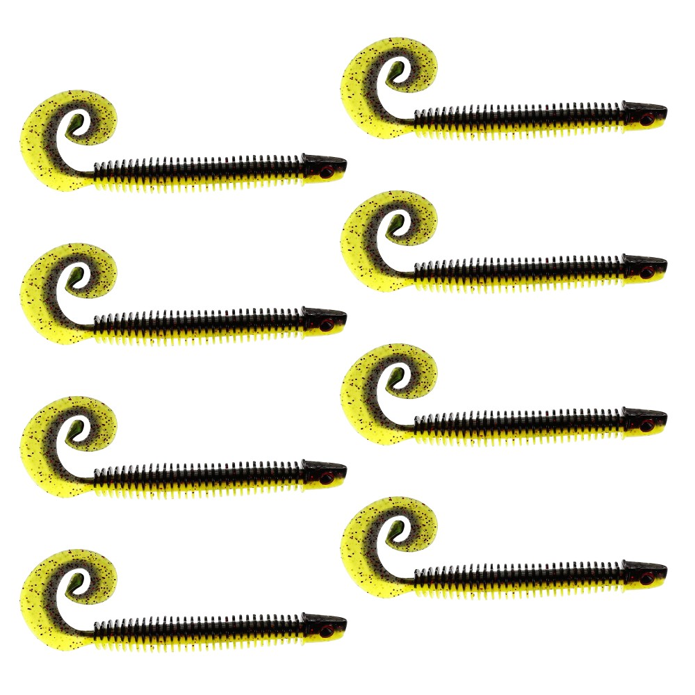 Westin RingTeez Creature Bait 10cm - Black/Chartreuse - 4g - 8 Stück