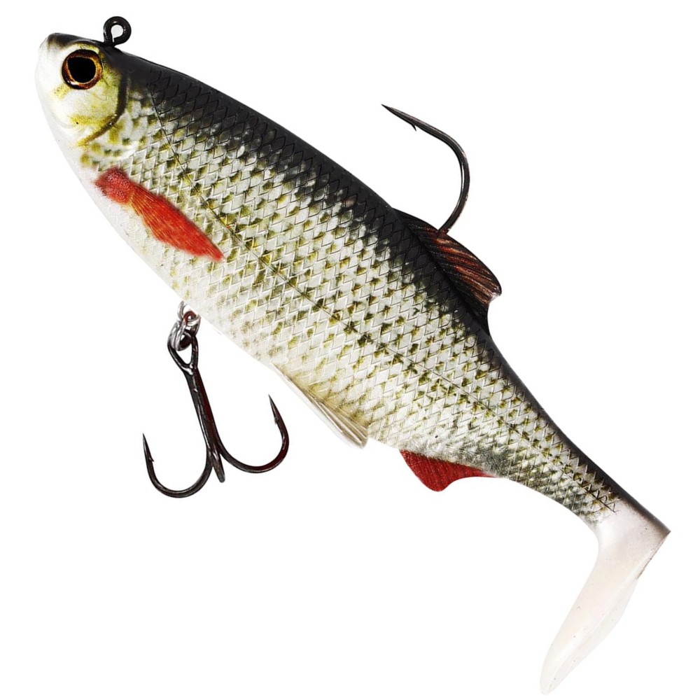 Westin Ricky The Roach Shadtail R2F - vormontierter Gummifisch Real Roach - 14cm - 57g - 1 Stück