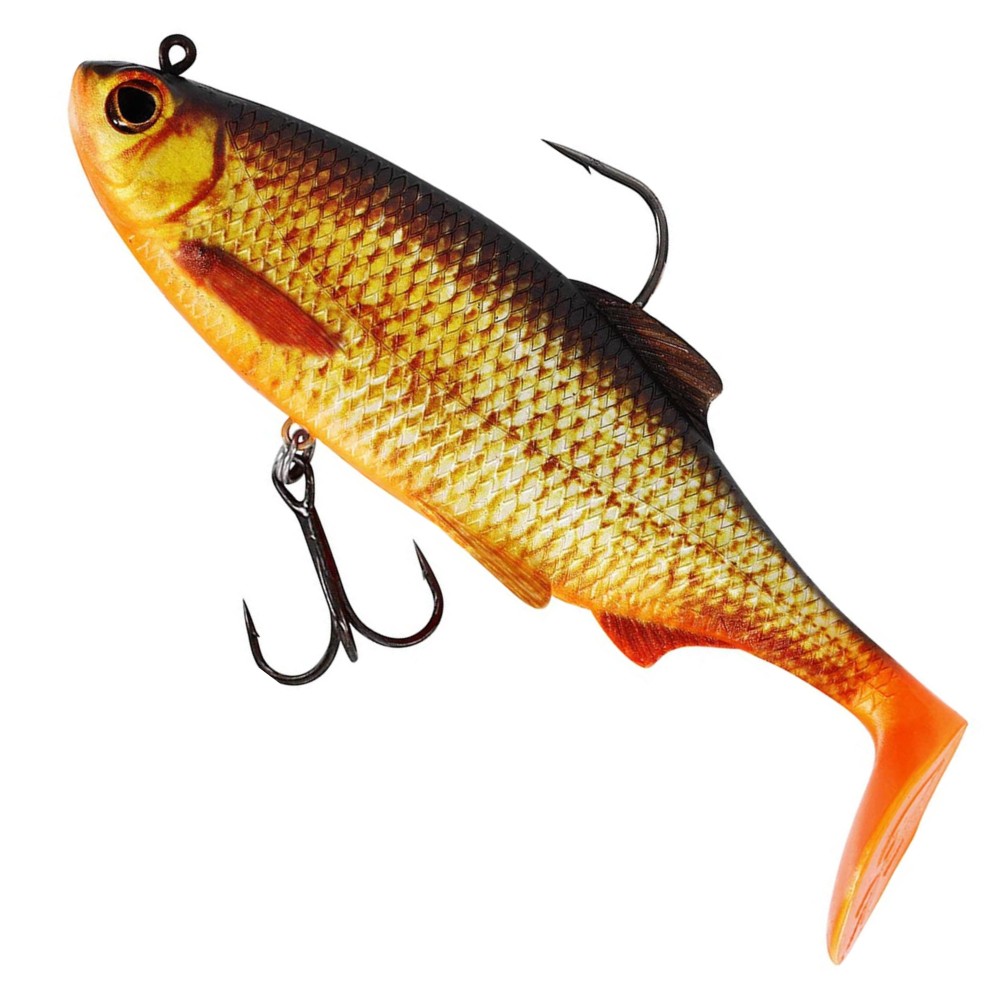 Westin Ricky The Roach Shadtail R2F - vormontierter Gummifisch Real Rudd - 14cm - 57g - 1 Stück