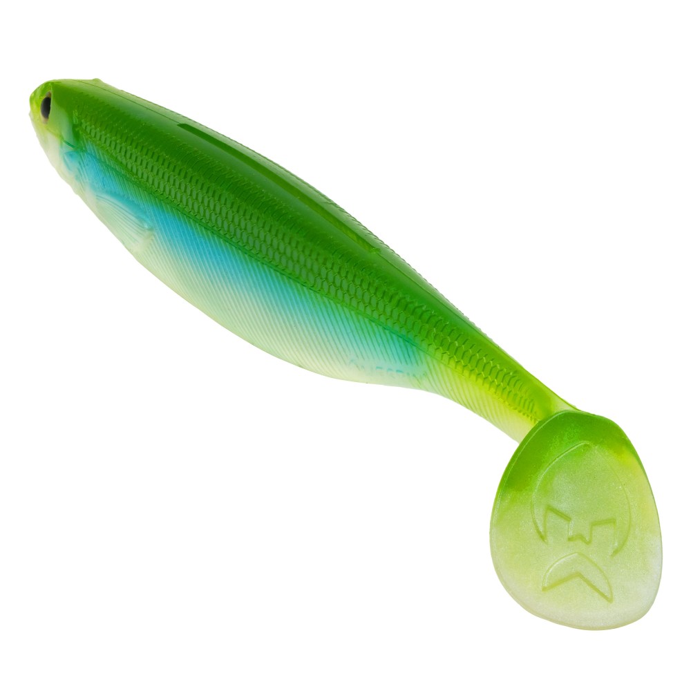 Westin ShadTeez Slim AD-Spezial - Sonderfarbe 7.5cm - Kiwi Shad - 3g - 4 Stück