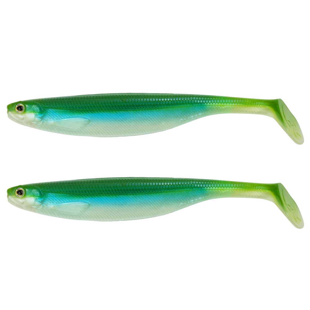 Westin ShadTeez Slim AD-Spezial - Sonderfarbe 12cm - Kiwi Shad - 10g - 2 Stück