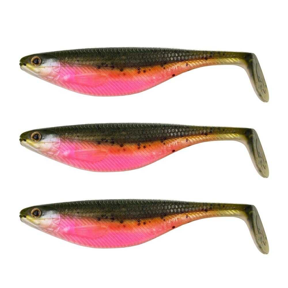 Westin ShadTeez AD-Spezial - Sonderfarbe 9cm - Brown Pumpkin Pink - 7g - 3 Stück