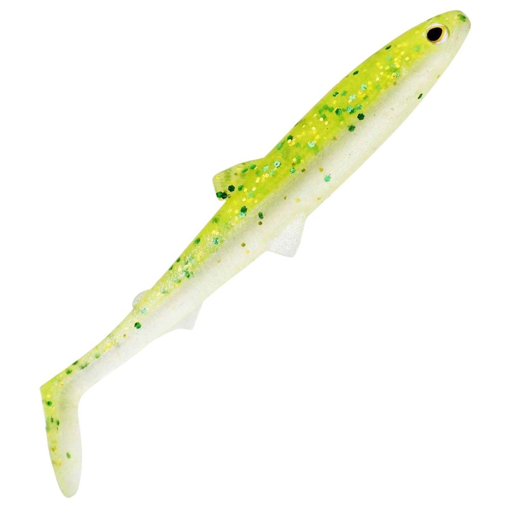 Westin BullTeez Shadtail - Gummifisch Sparkling Chartreuse - 9,5cm - 7g - 2 Stück