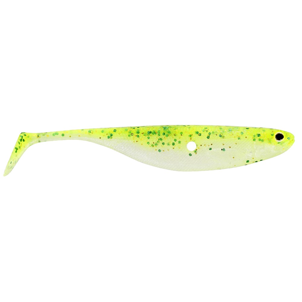 Westin ShadTeez Hollow Gummifisch 12cm - Sparkling Chartreuse - 9g - 2 Stück