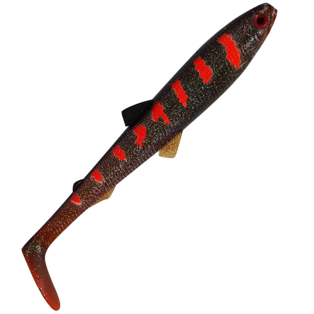 Westin BullTeez Shadtail - Gummifisch Motoroil Blood - 24cm - 107g - 1 Stück