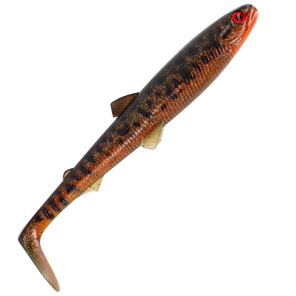 Westin BullTeez Shadtail - Gummifisch Motoroil Burbot - 24cm - 107g - 1 Stück