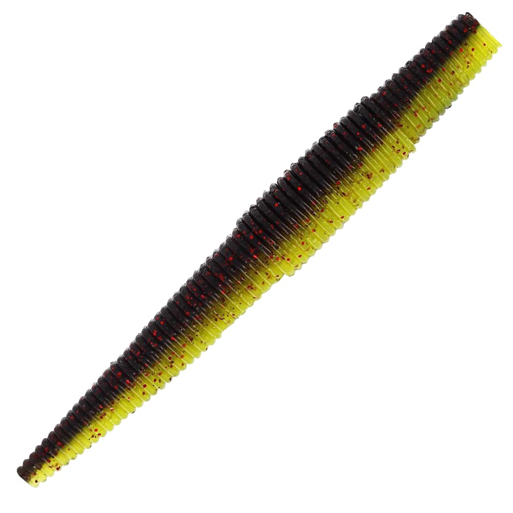 Westin Ned Worm Gummi-Wurm 9cm - 5g - Black/Chartreuse