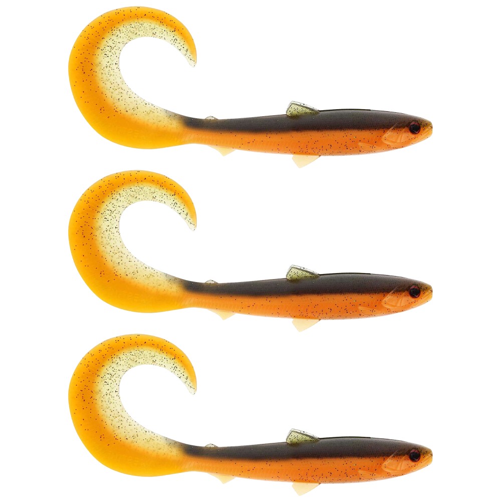 Westin BullTeez Curltail - Gummifische 8cm - UV Craw - 3g - 3 Stück