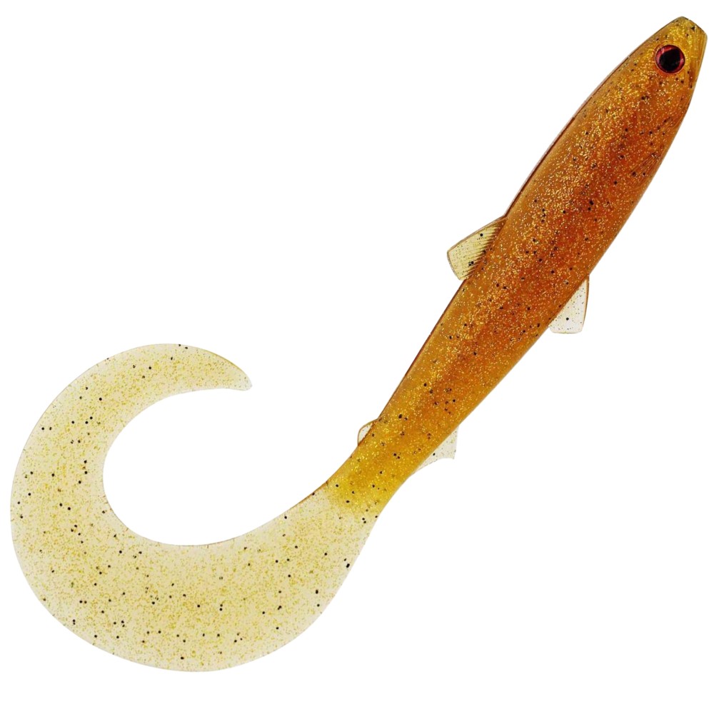 Westin BullTeez Curltail Gummifische 10cm - Motoroil Pepper - 6g - 2 Stück