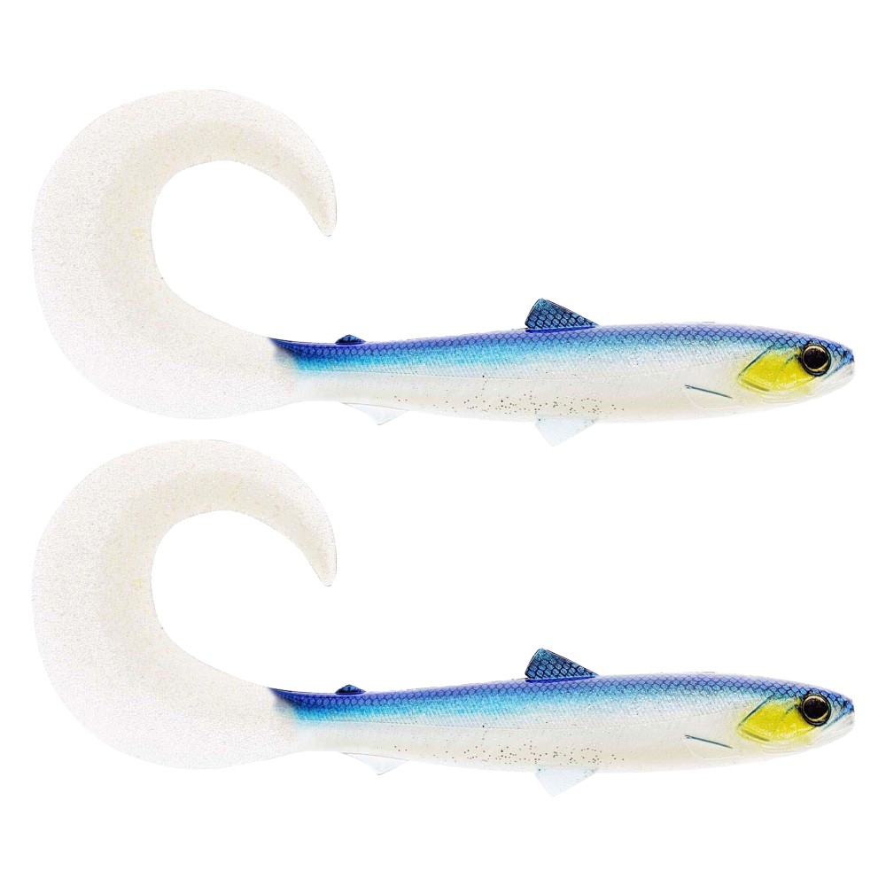 Westin BullTeez Curltail - Gummifische 14cm - Blue Headlight - 15g - 2 Stück
