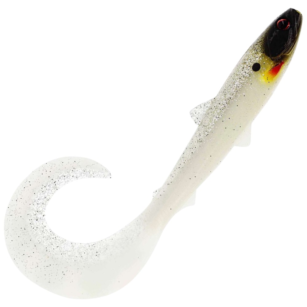 Westin BullTeez Curltail Gummifische 21cm - Glow Ghost Hunter - 49g - 1 Stück