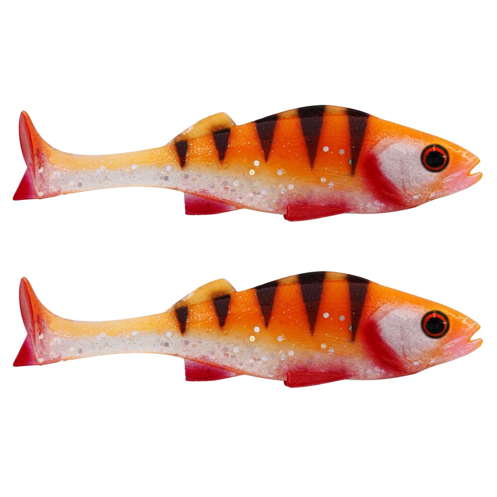 Westin Original Perch - Gummifisch 9cm - 8g - Orange Perch - 2Stück