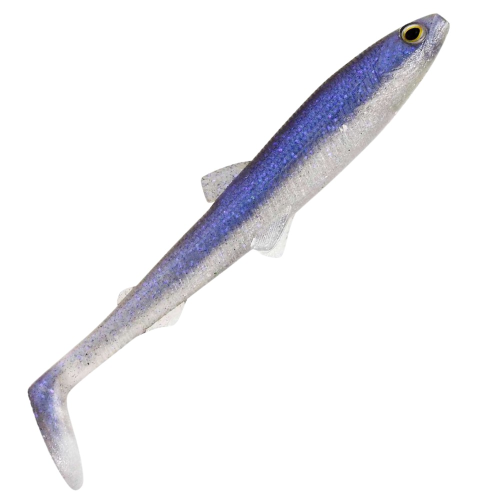 Westin BullTeez Shadtail - Gummifisch Sparkling Blue - 7,5cm - 4g - 3 Stück