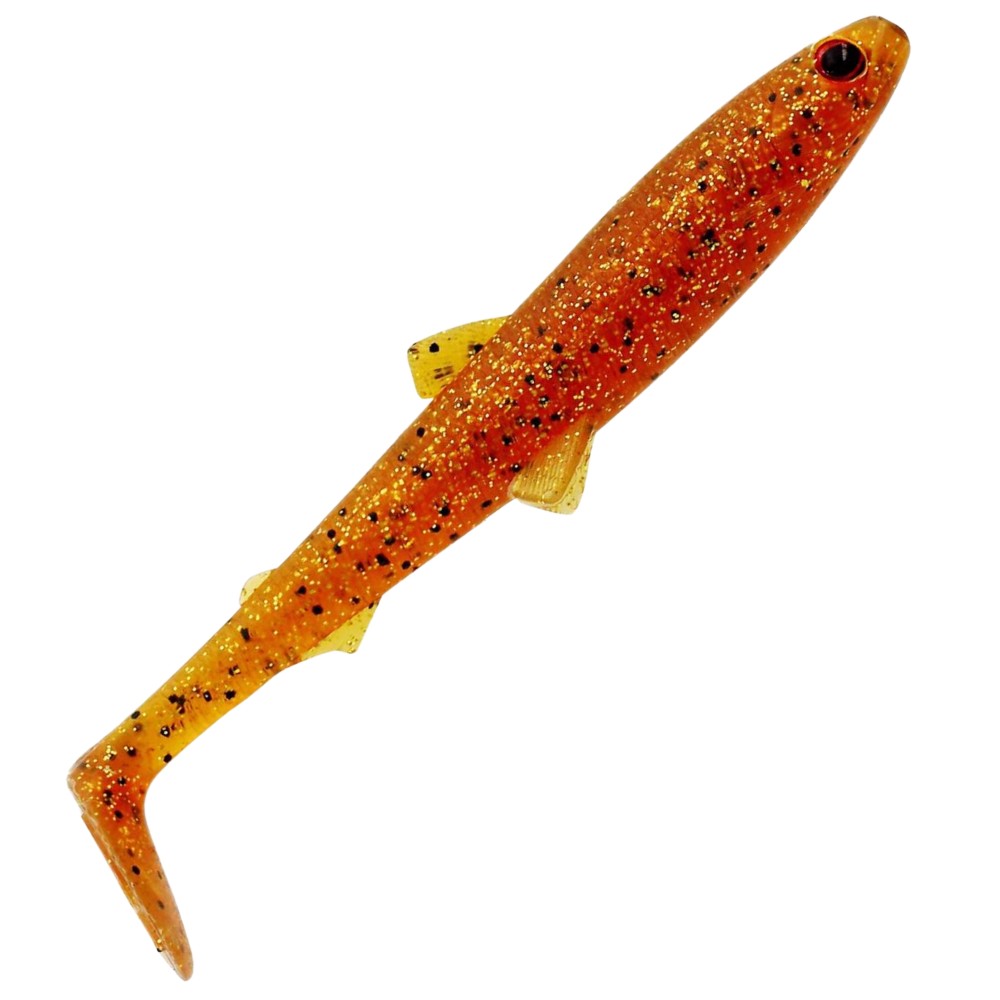 Westin BullTeez Shadtail - Gummifisch Motoroil Pepper - 7,5cm - 4g - 3 Stück