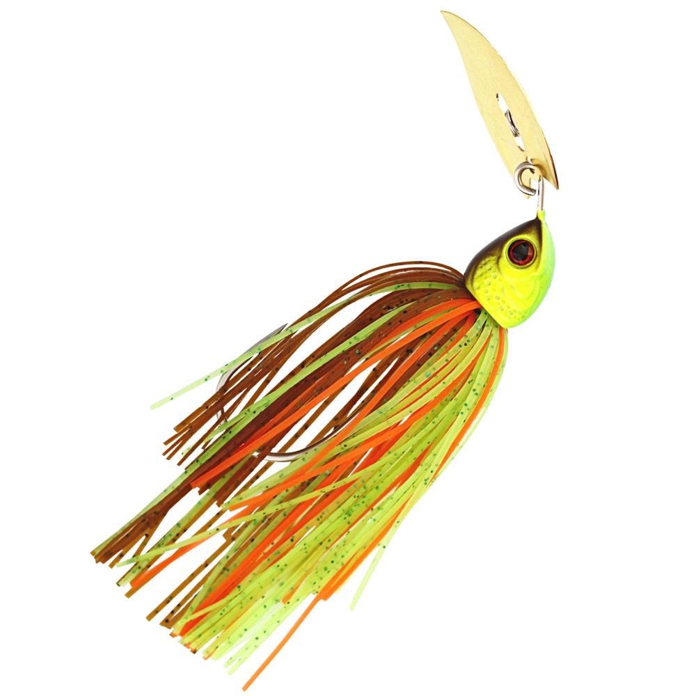 Westin Bladebite V2 Tungsten Bladed Jig - Chatterbait Brown Chartreuse - Gr.4 - 7g - 1 Stück