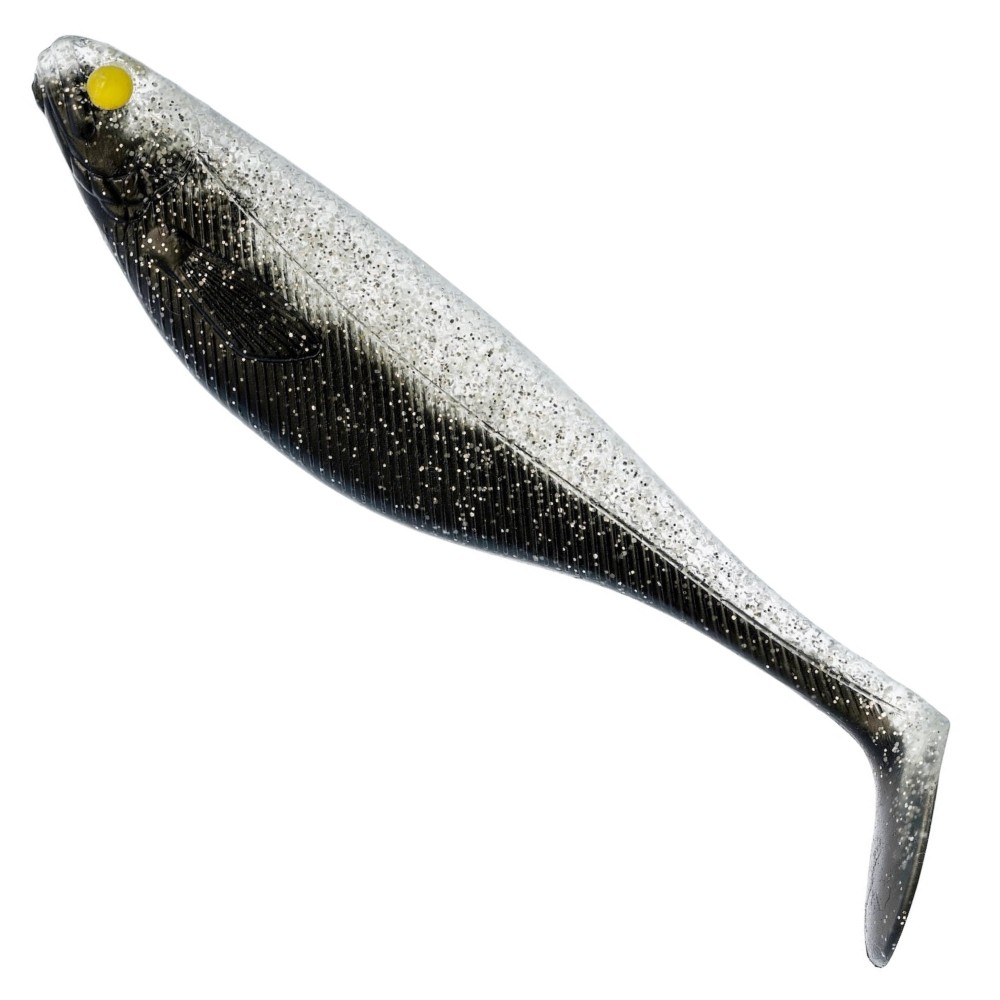 Westin ShadTeez - Gummifisch 12cm - Black Yin Glow - 15g - 1 Stück