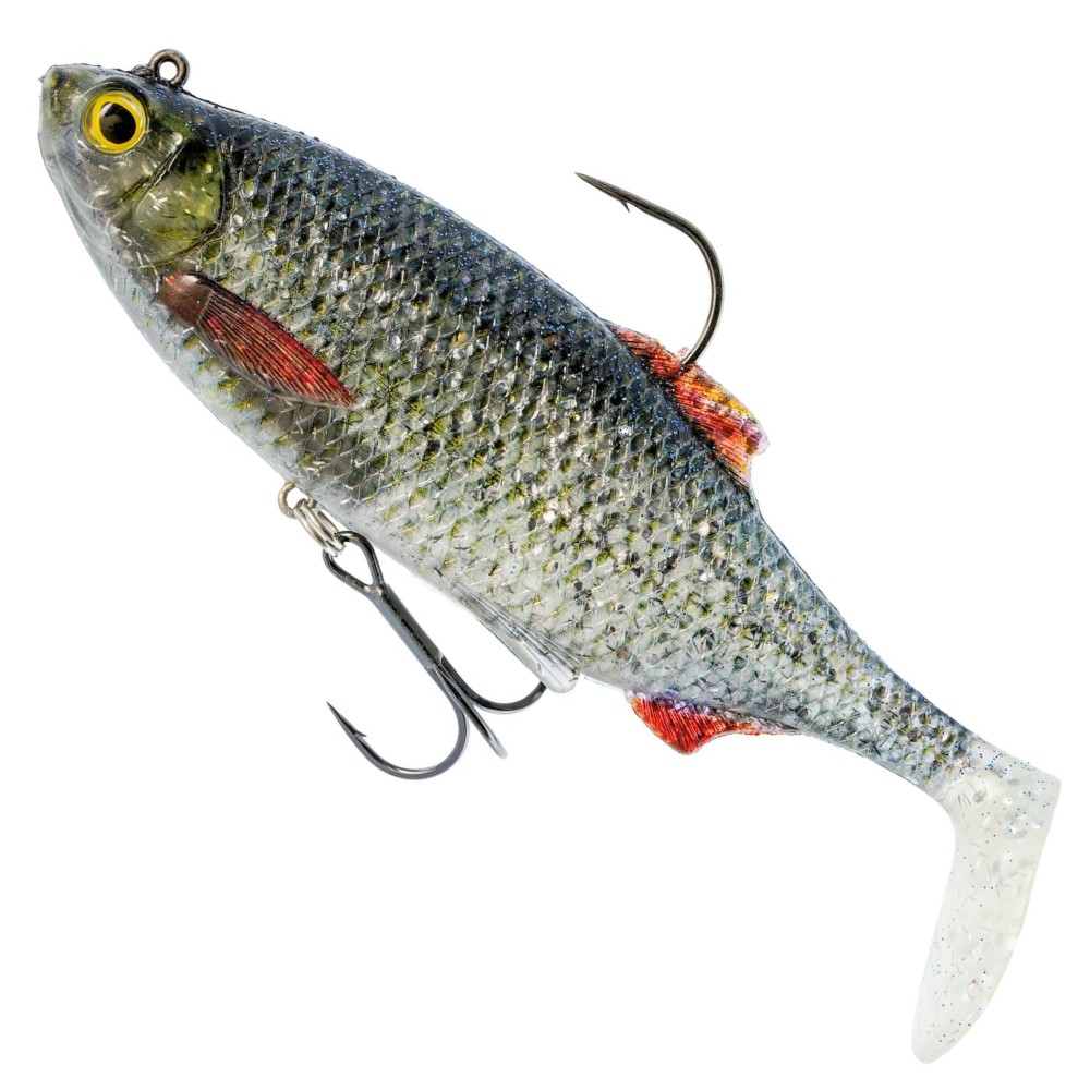 Westin Ricky The Roach Shadtail R2F - vormontierter Gummifisch 18cm - Glitter Roach - 113g - 1 Stück