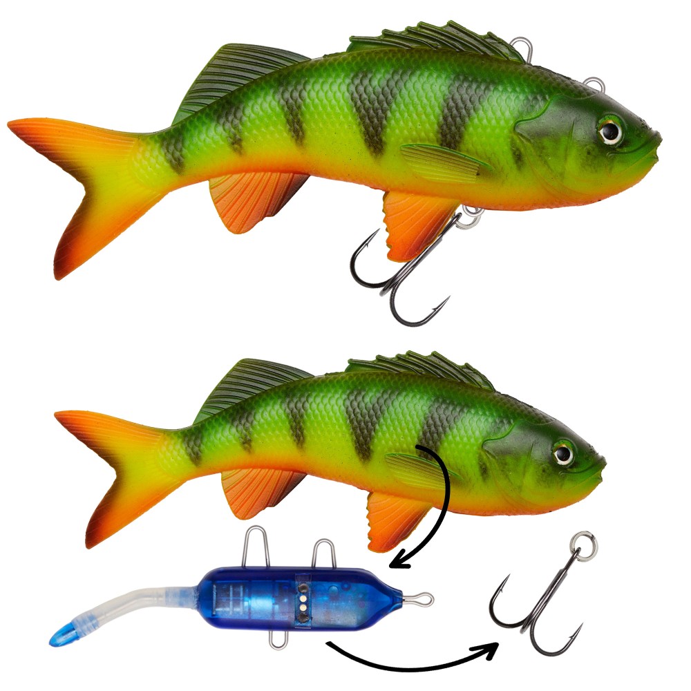 Pulzbait Kit - 15cm/20cm - Swimbait Perch Kit - 15cm - Firetiger