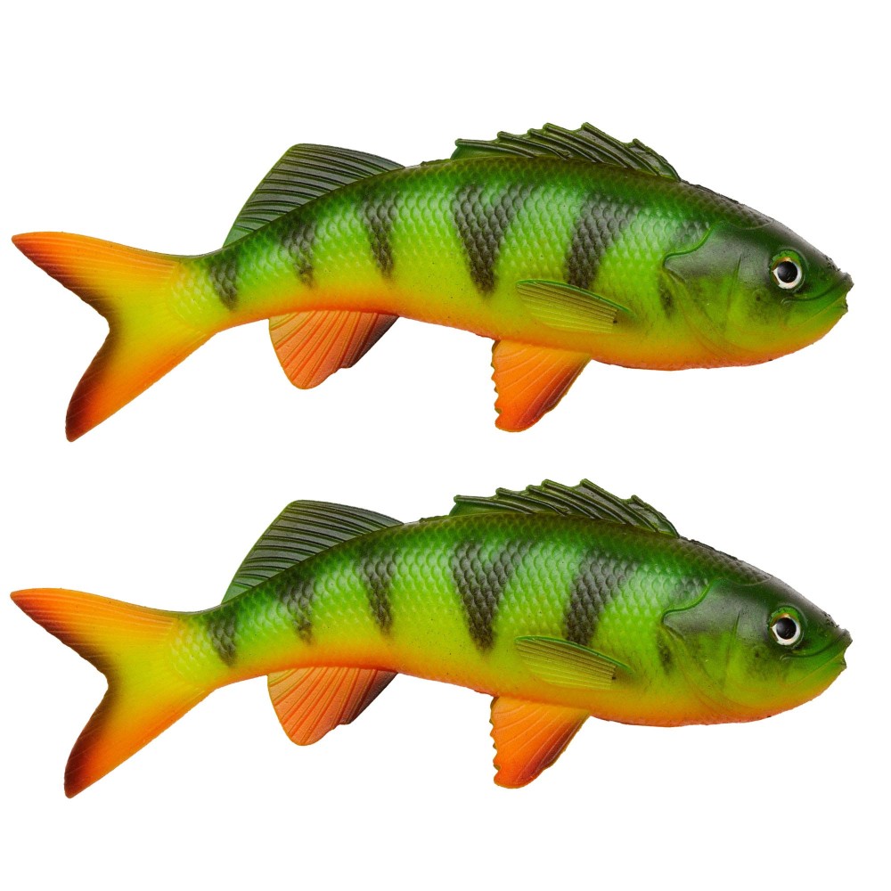 Pulzbait Skinz - 15cm - Swimbait Perch Skinz - 15cm - 2 Stück - Firetiger
