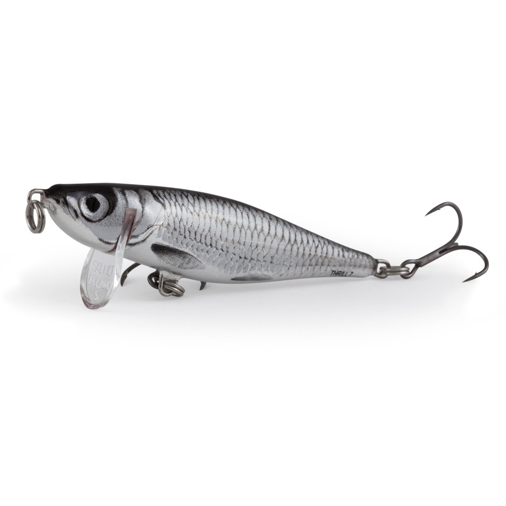 Salmo Thrill - Wobbler 7cm - 7g - 1Stück - Black Metallic Bleak