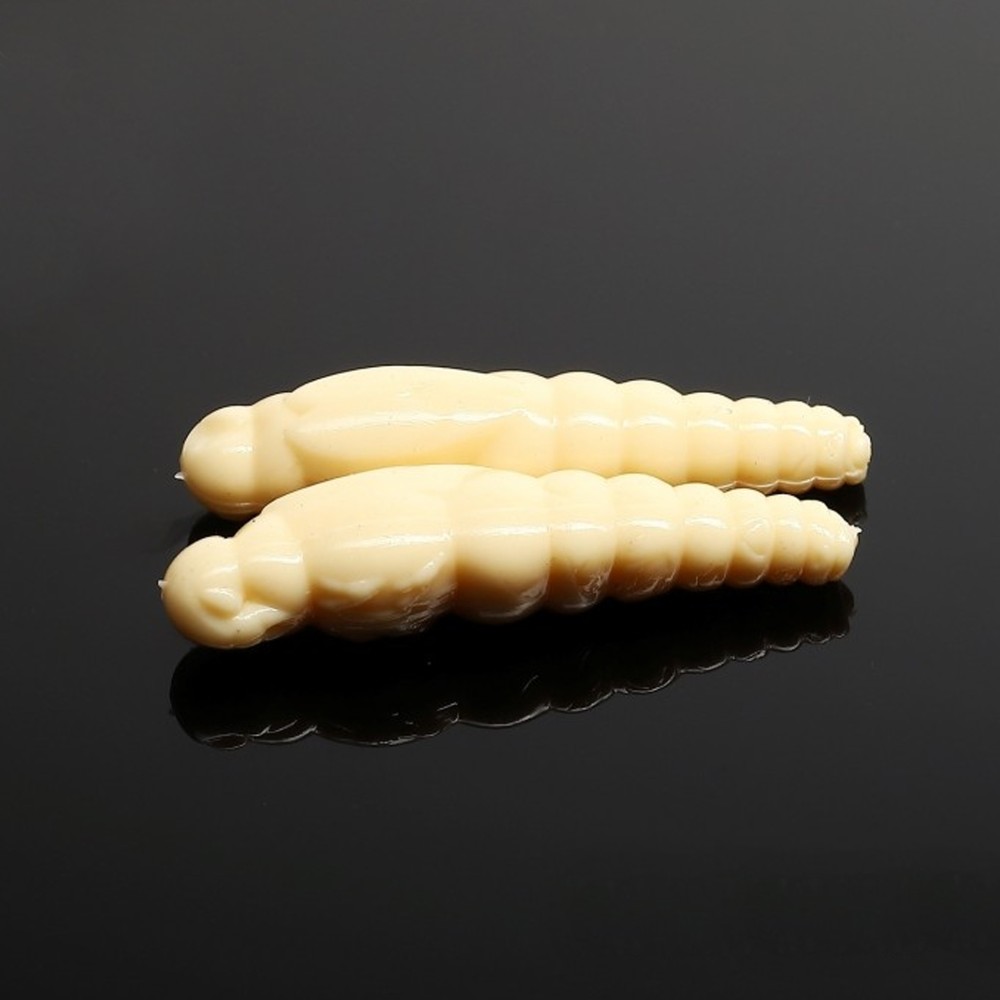 Libra Lures Largo Slim Creaturebait 2,8cm - cheese- Cheese Flavour - 15Stück