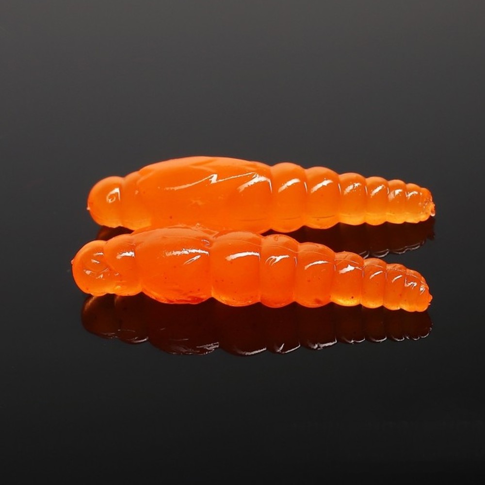 Libra Lures Largo Slim Creaturebait 2,8cm - hot orange - Krill Flavour - 15Stück