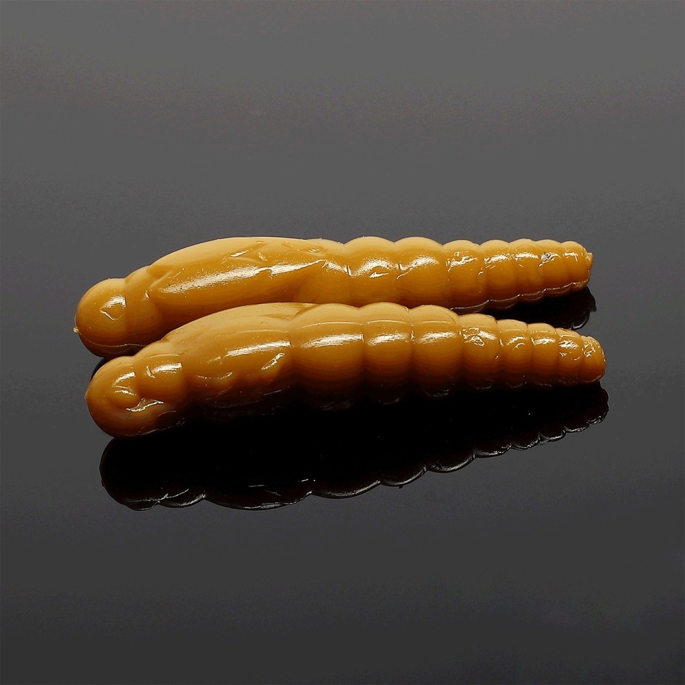 Libra Lures Largo Slim Creaturebait 2,8cm - coffee milk - Krill Flavour - 15Stück