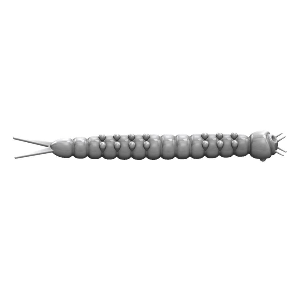 Libra Lures Slight Worm Creaturebait 3,8cm - silver pearl - 15Stück