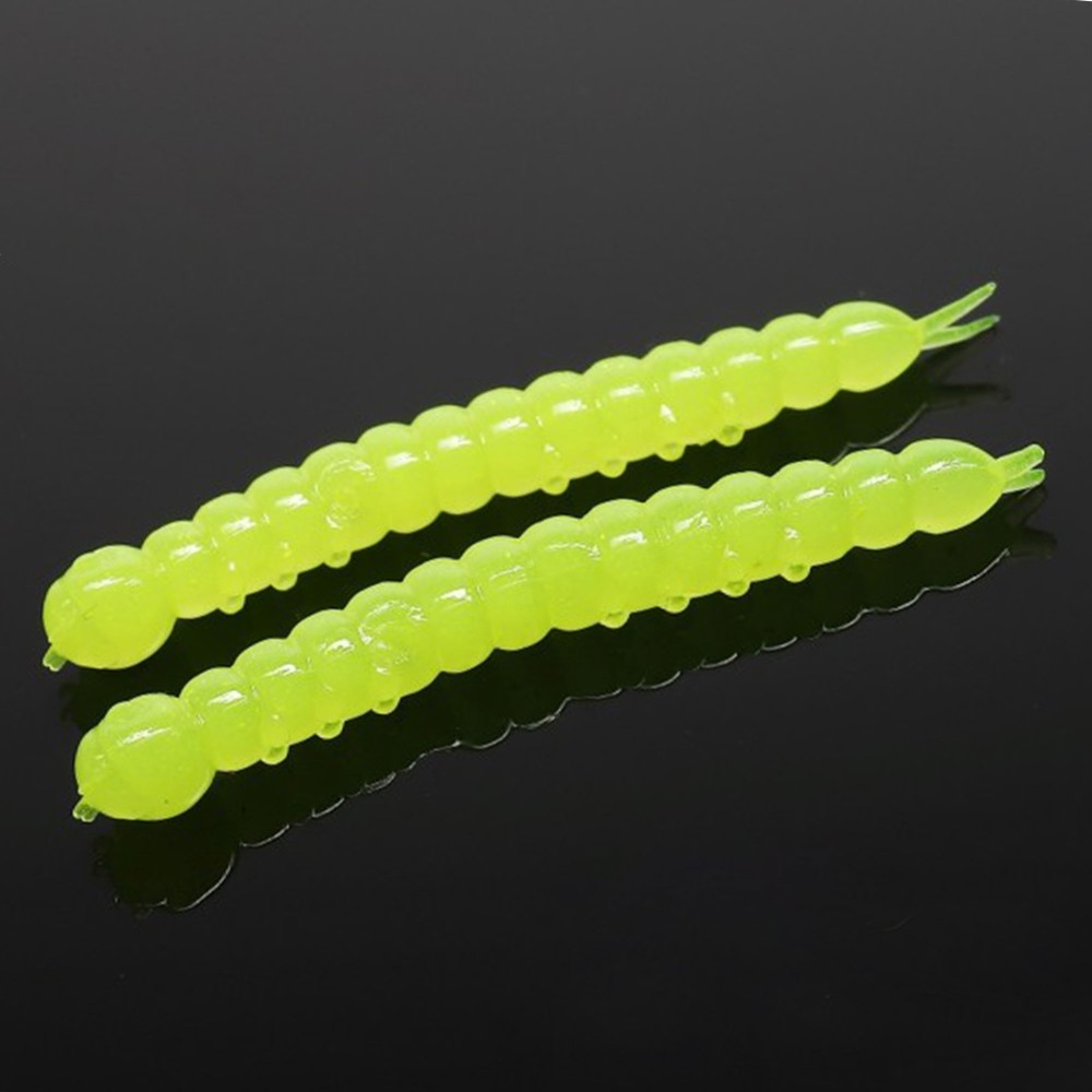 Libra Lures Slight Worm Creaturebait 3,8cm - apple green - 15Stück