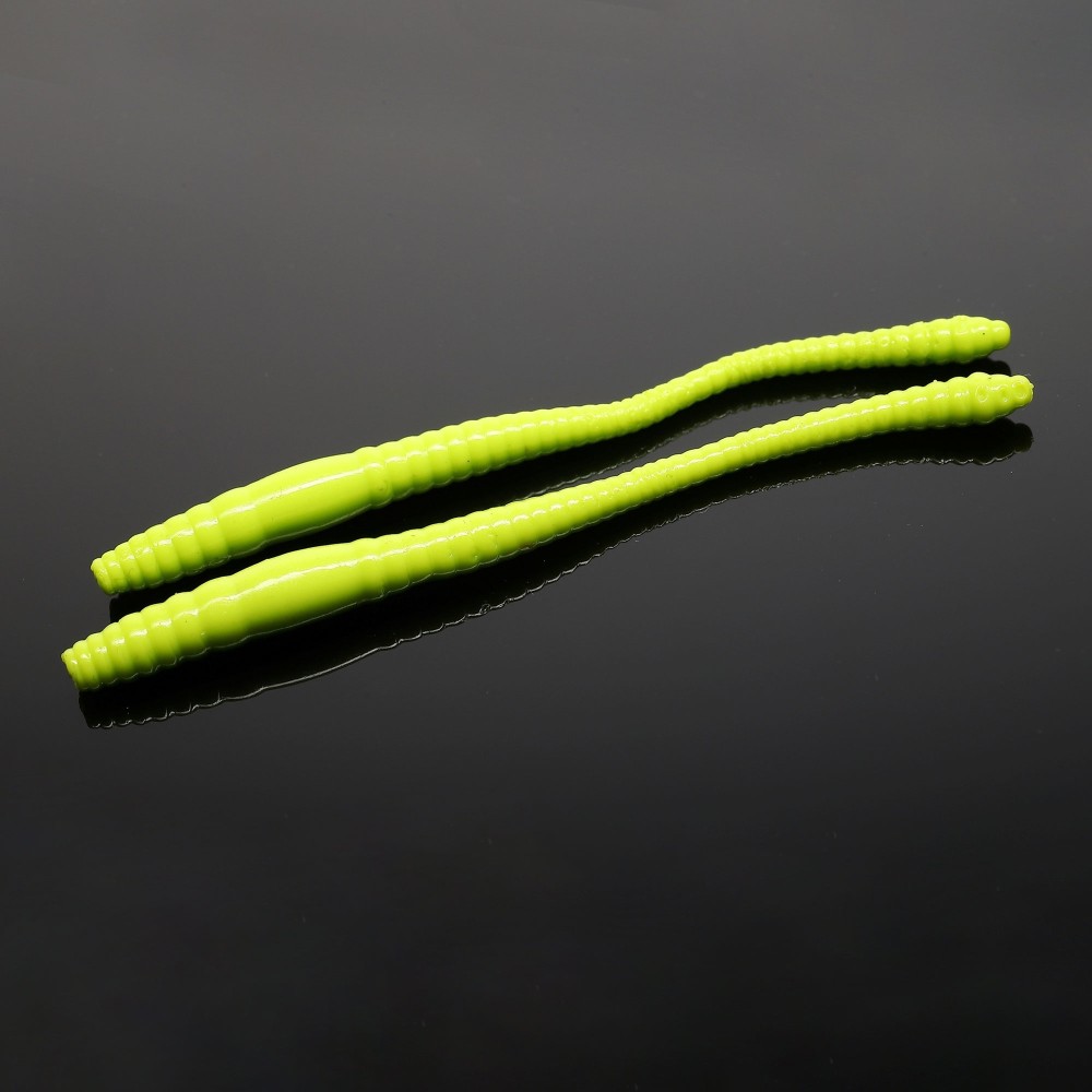 Libra Lures Dying Worm Creaturebait 7cm - apple green - 15Stück