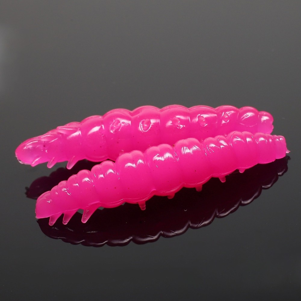 Libra Lures Larva Creaturebait 3cm - hot pink limeted - 15Stück