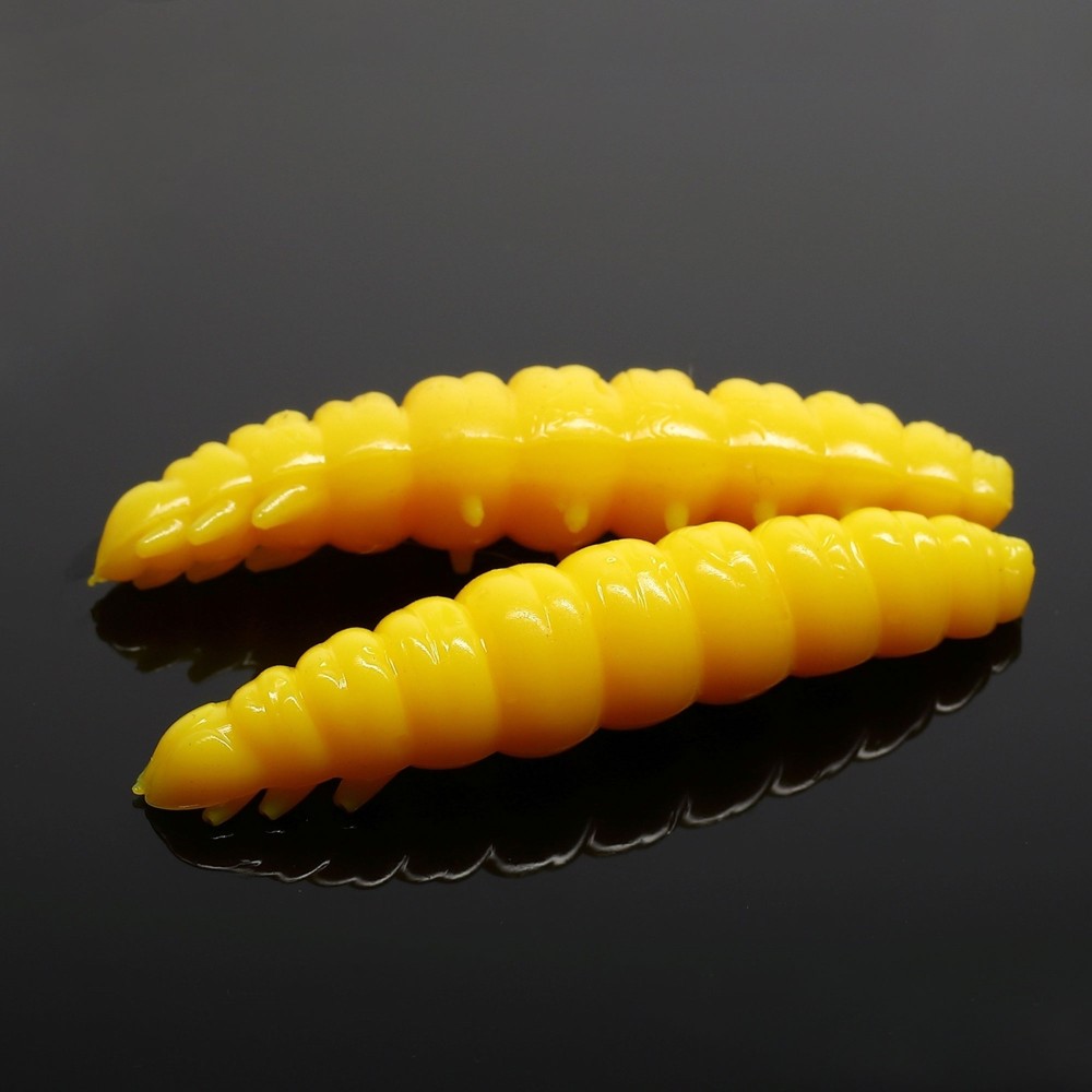 Libra Lures Larva Creaturebait 3,5cm - yellow - 12Stück