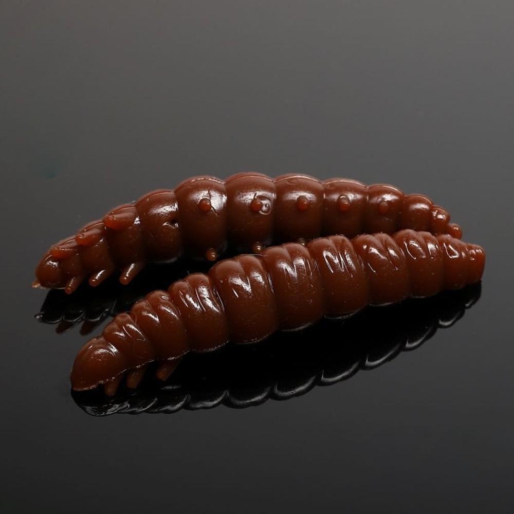 Libra Lures Larva Creaturebait 3,5cm - brown - 12Stück
