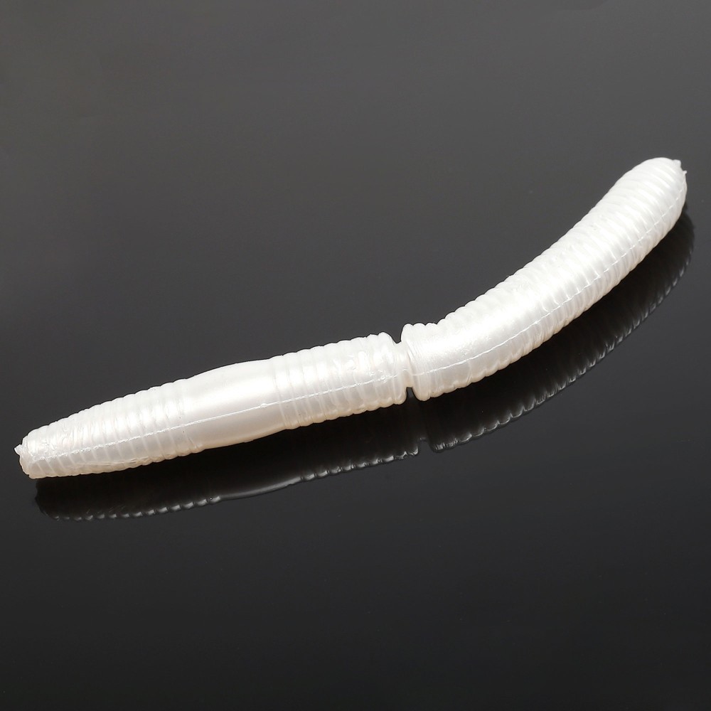 Libra Lures Fatty D´Worm Creaturebait 6,5cm - silver pearl - 10Stück