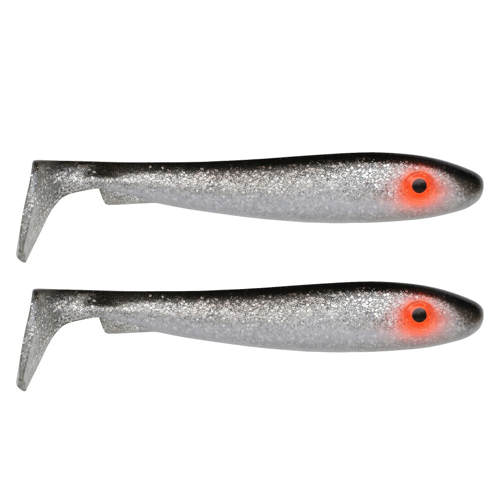 Svartzonker Sweden Big McRubber - Gummifische 25cm - Black Silver Glitter - 116g - 2 Stück