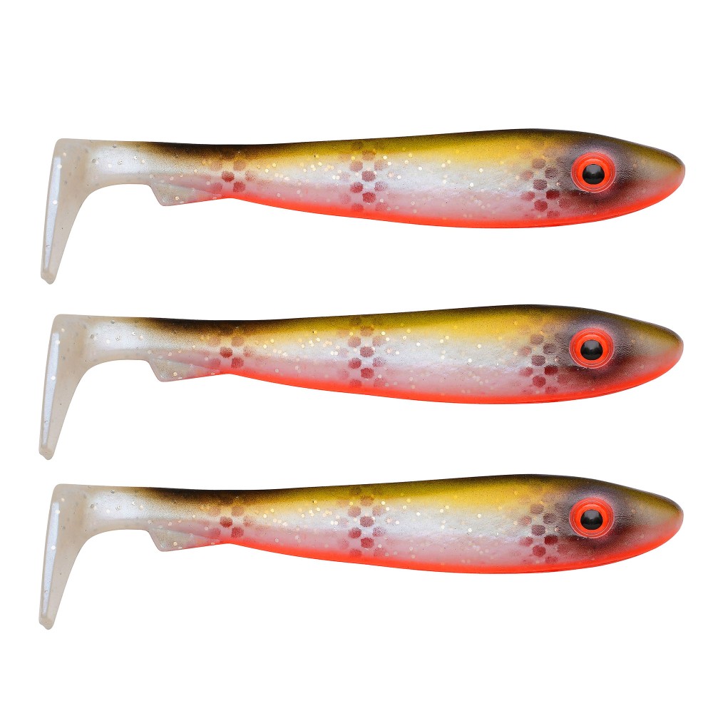 Svartzonker Sweden McRubber BigBass Gummishad 12.5cm - Tiger Walleye - 21g - 3 Stück