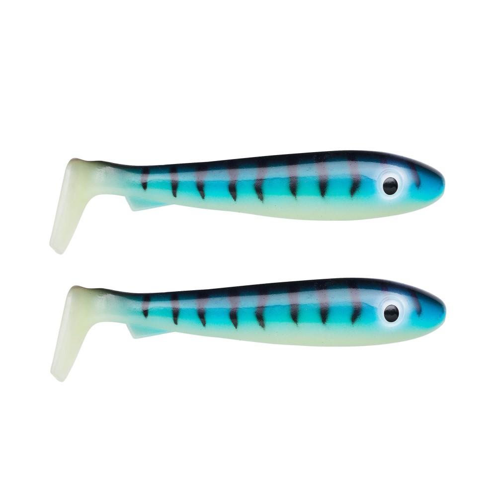 Svartzonker Sweden McRubber Junior Gummifische 17cm - Glow Mackerel - 45g - 2 Stück