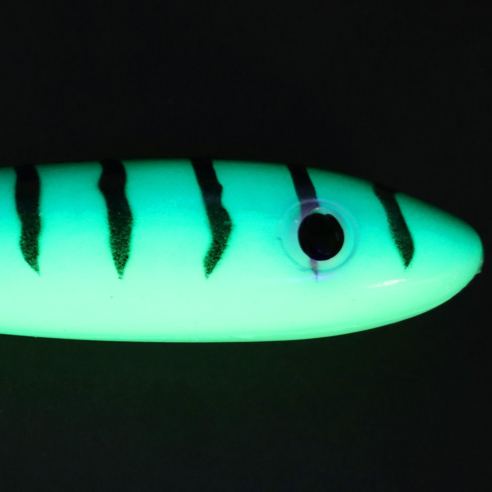 Svartzonker Sweden McRubber Junior Gummifische 17cm - Glow Mackerel - 45g - 2 Stück